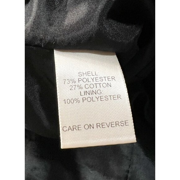 Talbots Sz 2 Black Ivory Textured Polka Dot Jacquard xs Tuxedo Blazer Jacket - Picture 6 of 7